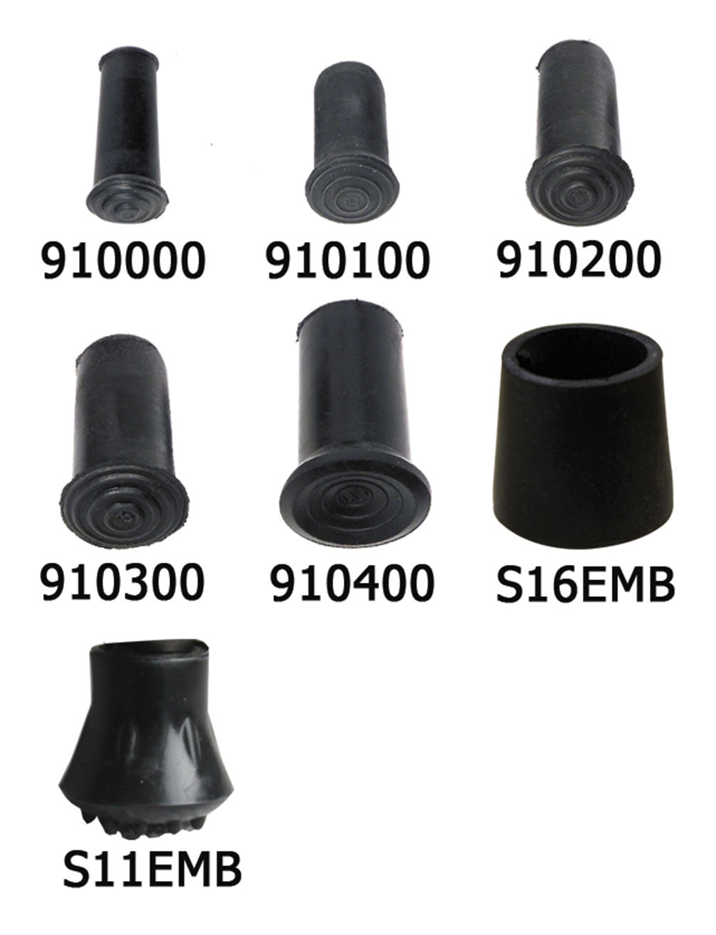 Ferrules Pivolex with metal insert 18mm black
