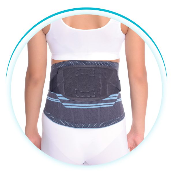 Woven Lumbosacral corset with support with strap