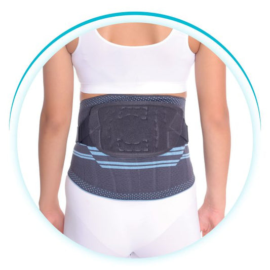 Woven Lumbosacral corset with support with strap